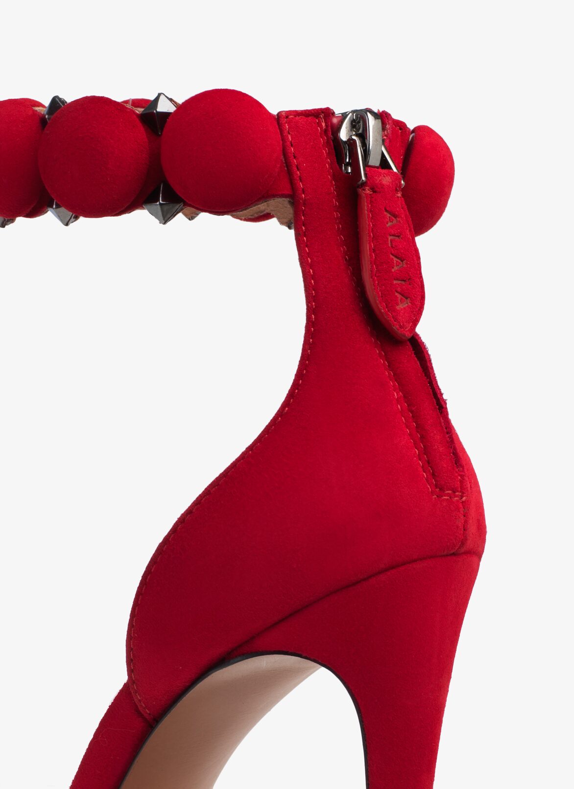 STILETTO SANDAL  ALAÏA LACQUER RED STILETTO SANDAL